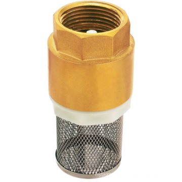 Válvula de retención de muelle de latón forjado estándar NSF con filtro de SS